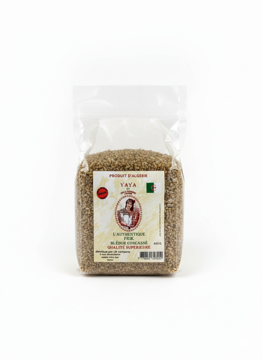 Frik algérien blé vert grillé - grains de freekeh de Khenchela